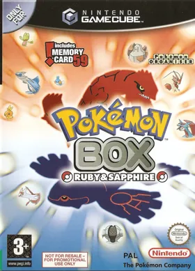 Pokemon Box - Ruby & Sapphire box cover front